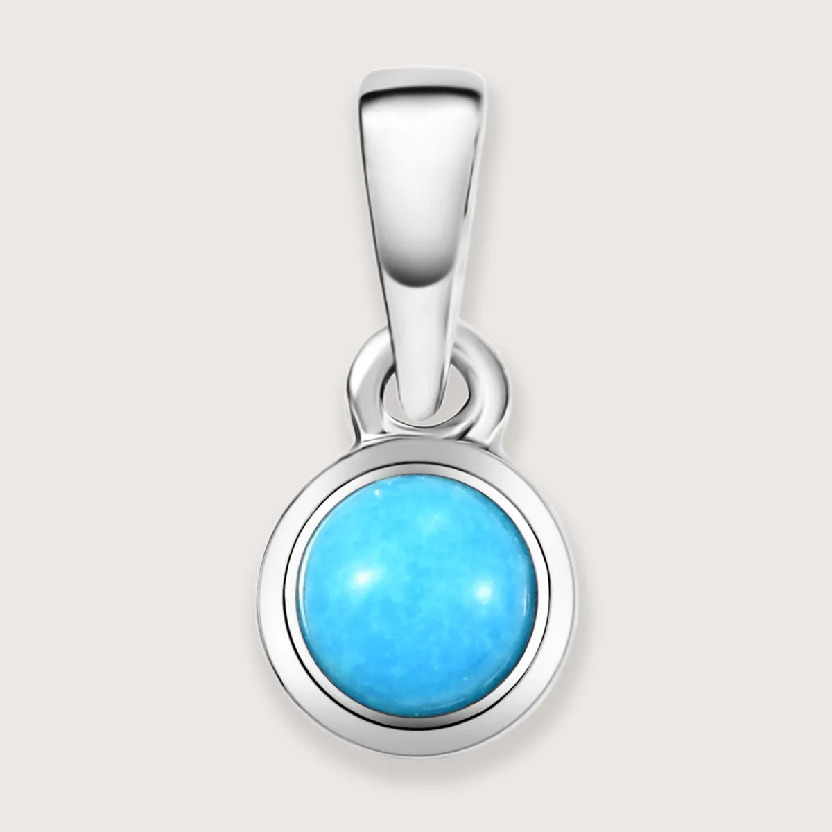 Solitaire Birthstone Charm Pendant