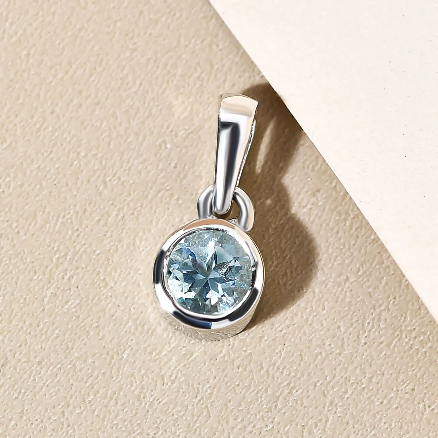 Solitaire Birthstone Charm Pendant