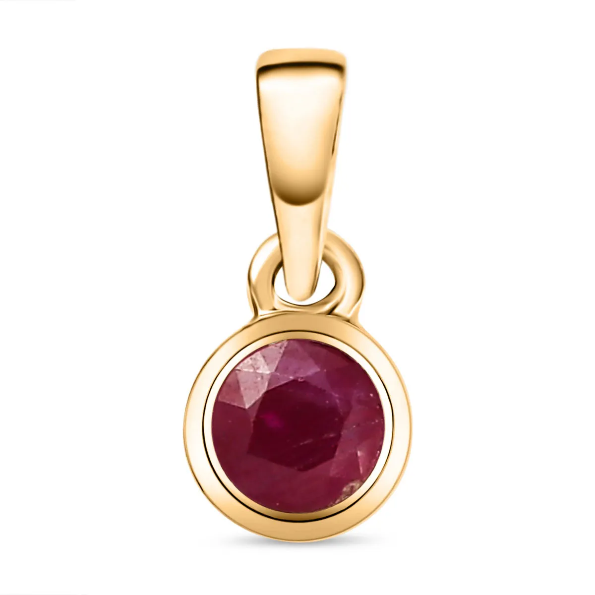 Solitaire Birthstone Charm Pendant