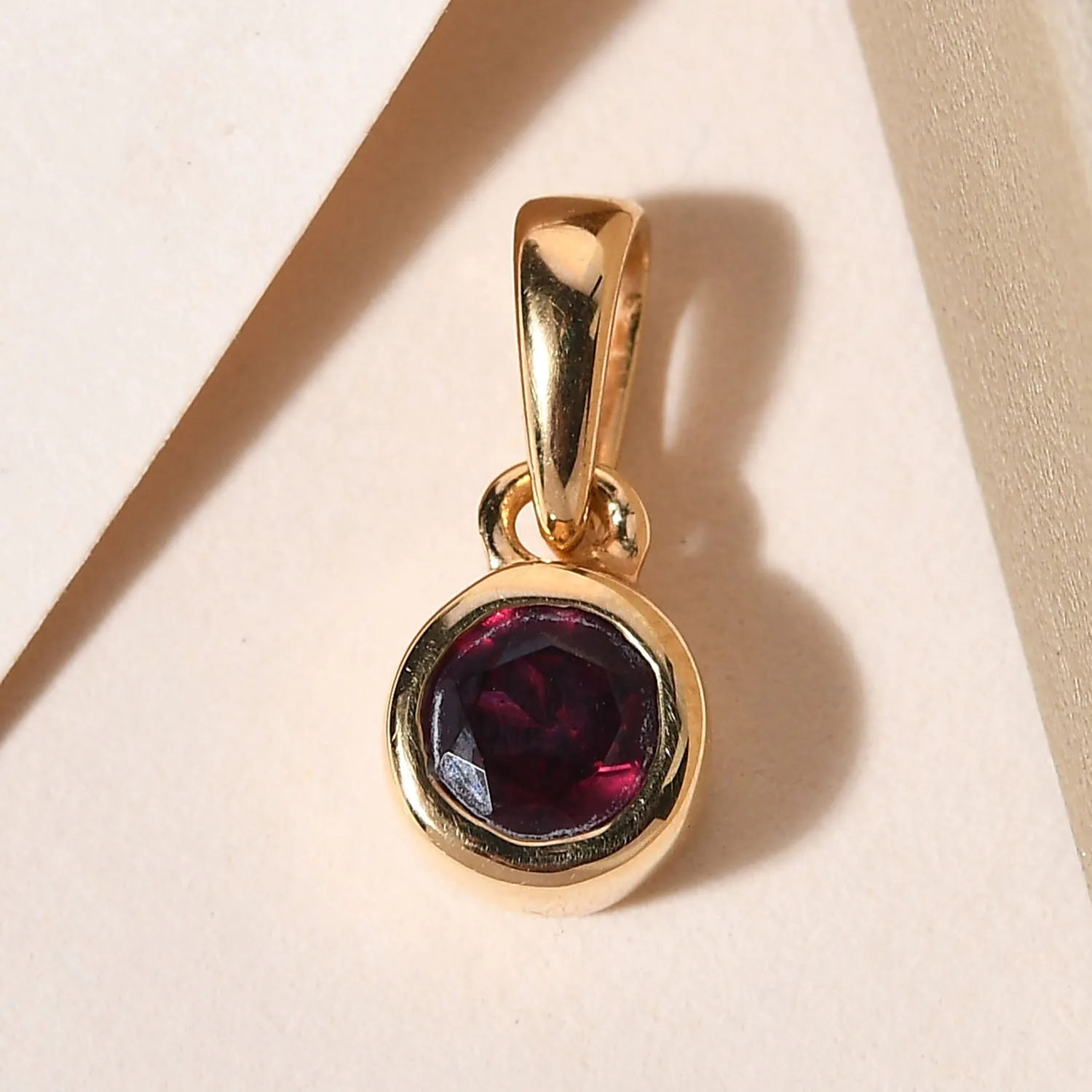 Solitaire Birthstone Charm Pendant