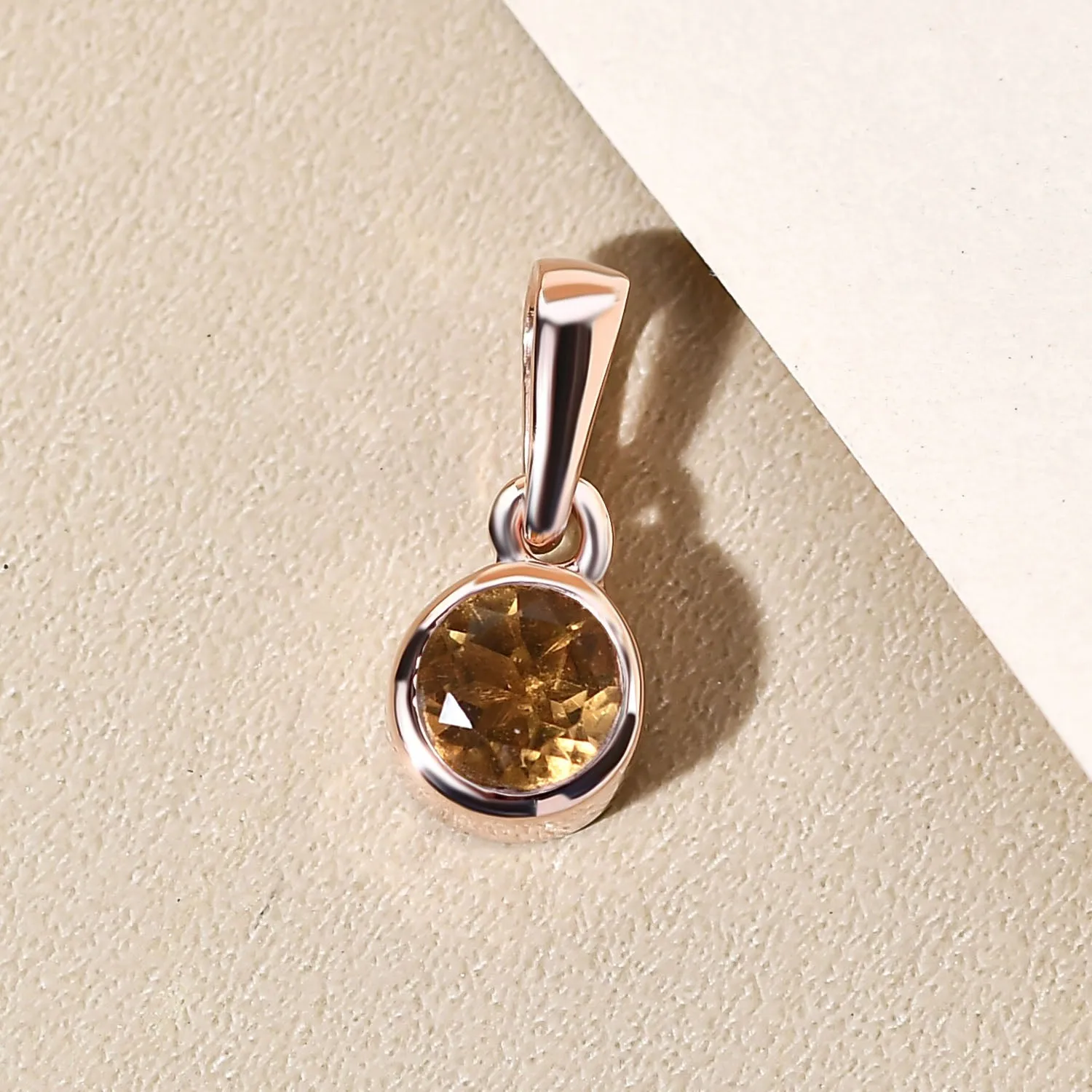 Solitaire Birthstone Charm Pendant