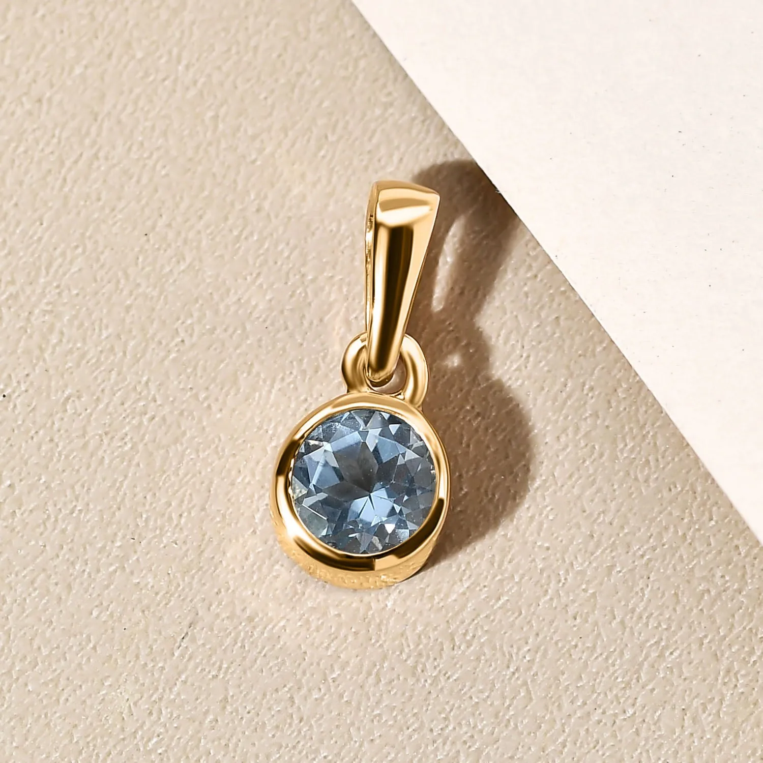 Solitaire Birthstone Charm Pendant