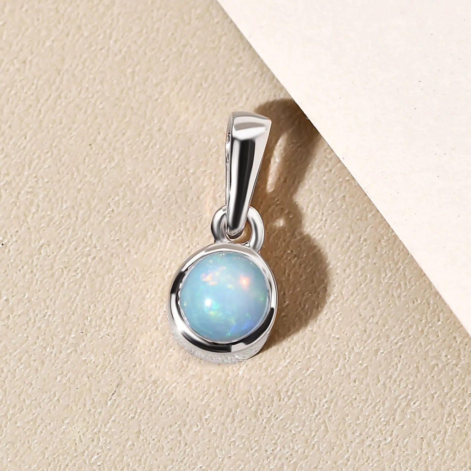 Solitaire Birthstone Charm Pendant