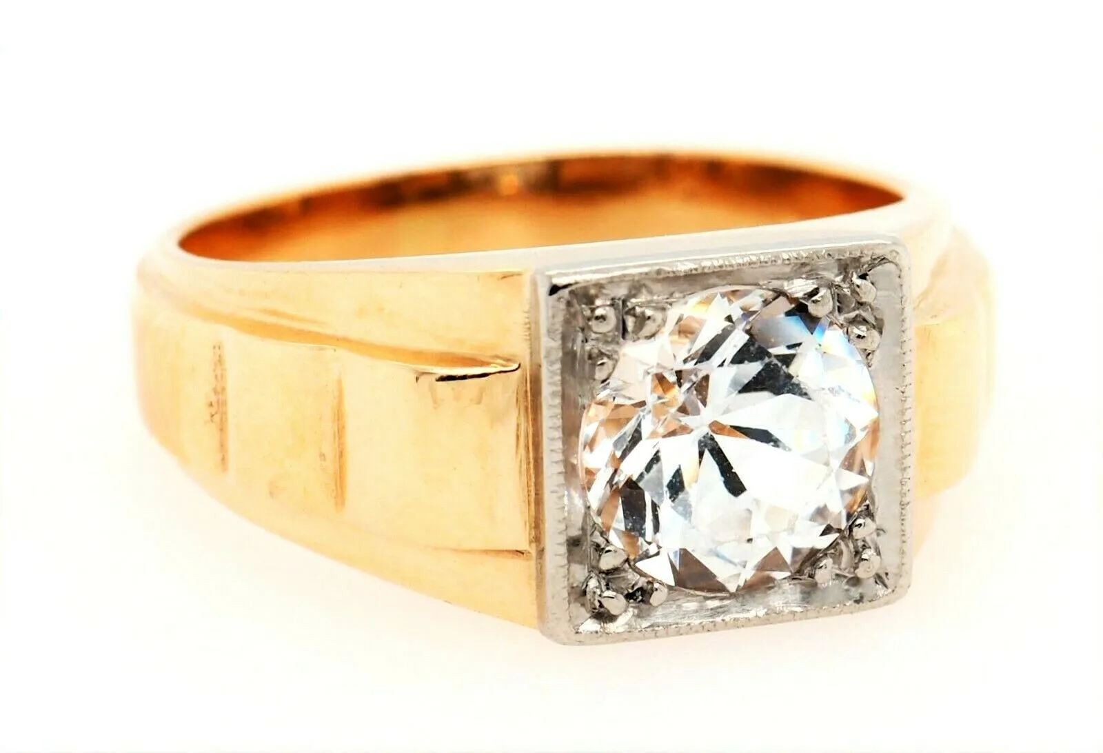 Spinel 14ct Yellow & White Gold Dress Ring