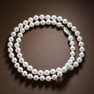 Splendid Strand Of Akoya Pearls