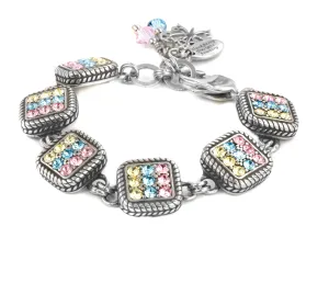 Spring Crystal Chessboard Bracelet