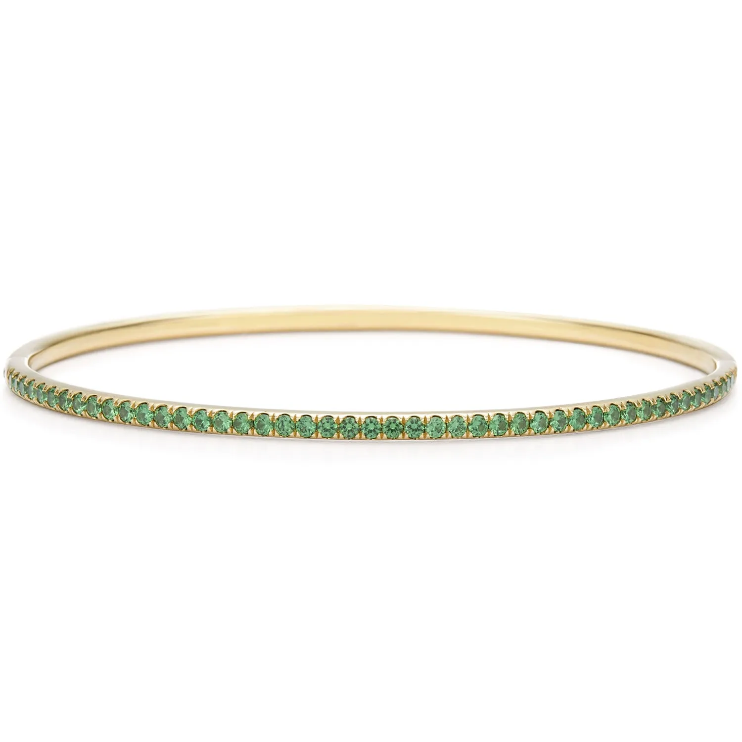 Stackable Tsavorite Bangle Bracelet