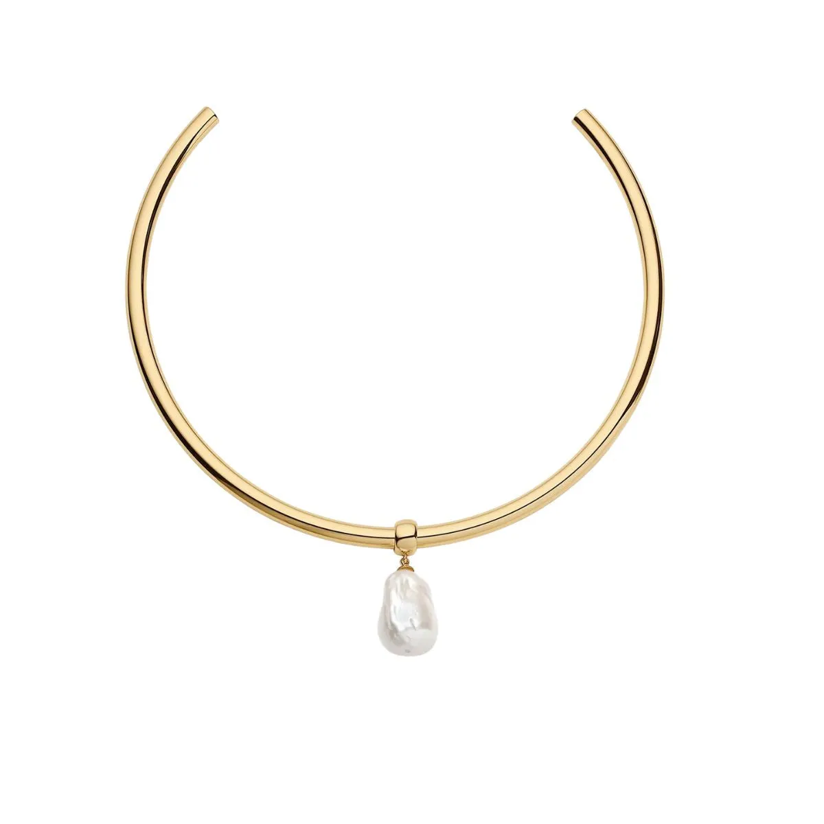 Talia Pearl Chocker Necklace with Mother of Pearl