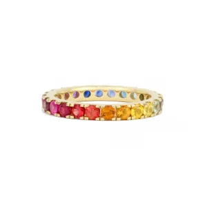 The Jumbo 14K Gemstone Eternity Band