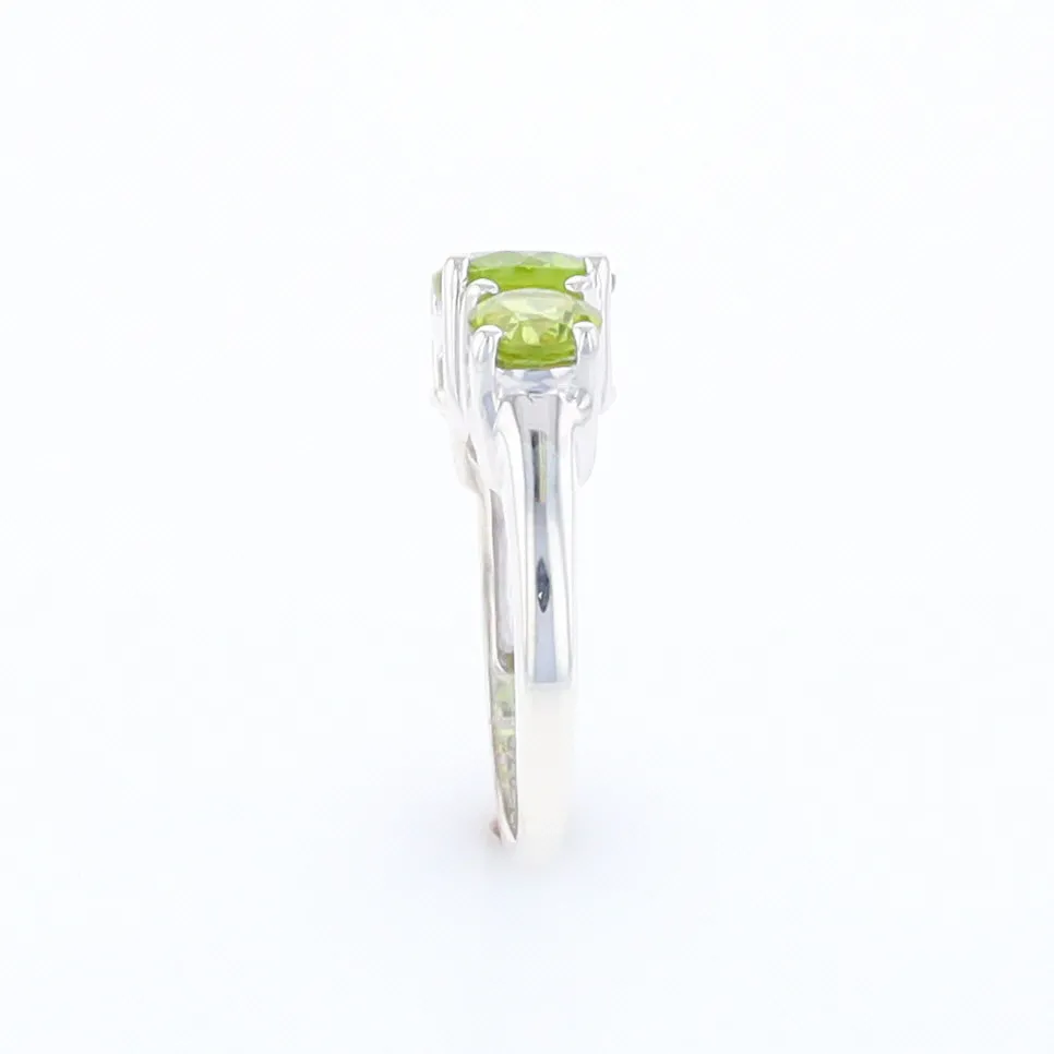 Three Peridot Ring