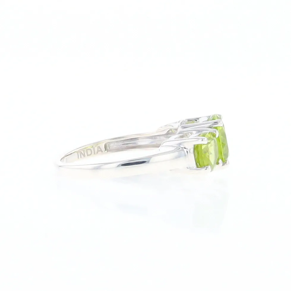 Three Peridot Ring