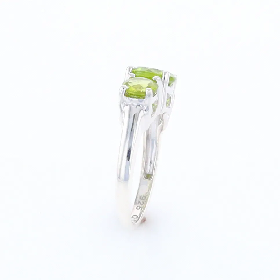 Three Peridot Ring