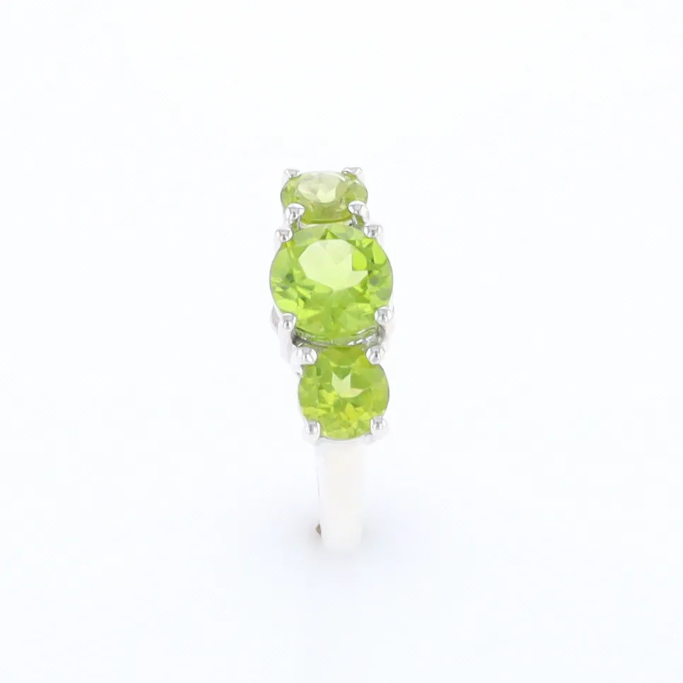 Three Peridot Ring