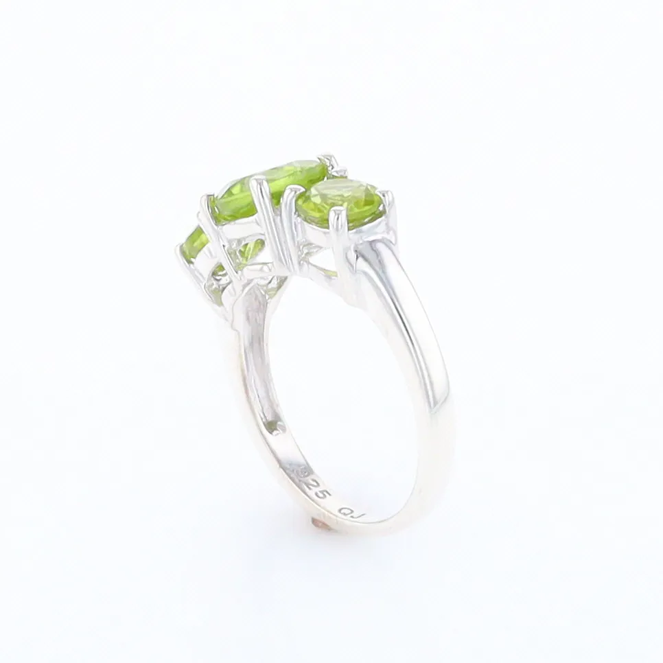 Three Peridot Ring