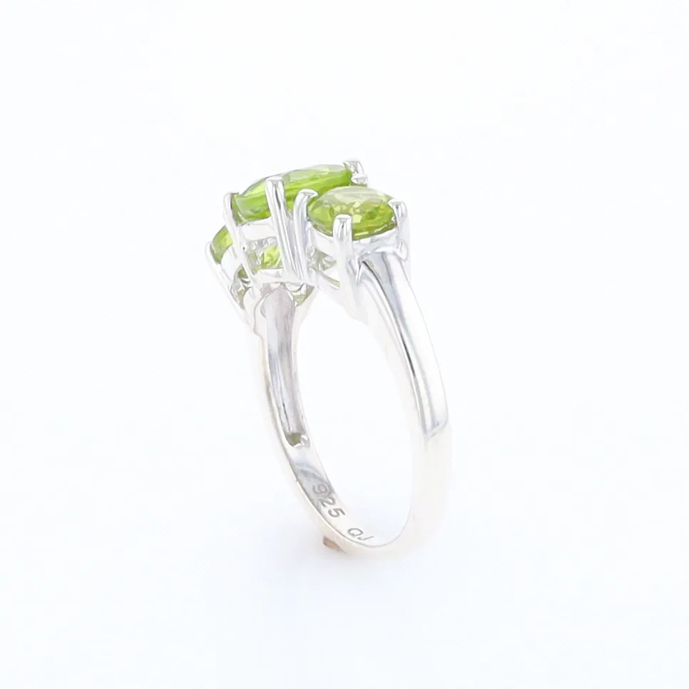 Three Peridot Ring