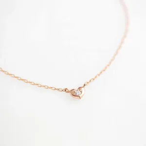 Tiny Diamond Heart Bracelet