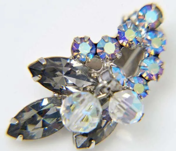 Vintage Juliana Iridescent Rhinestone Demi Parure