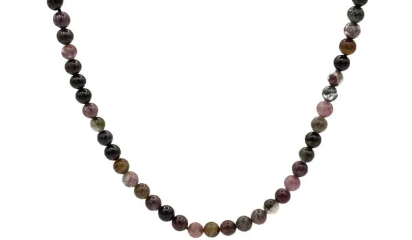 Watermelon Tourmaline Natural Gemstone Necklace