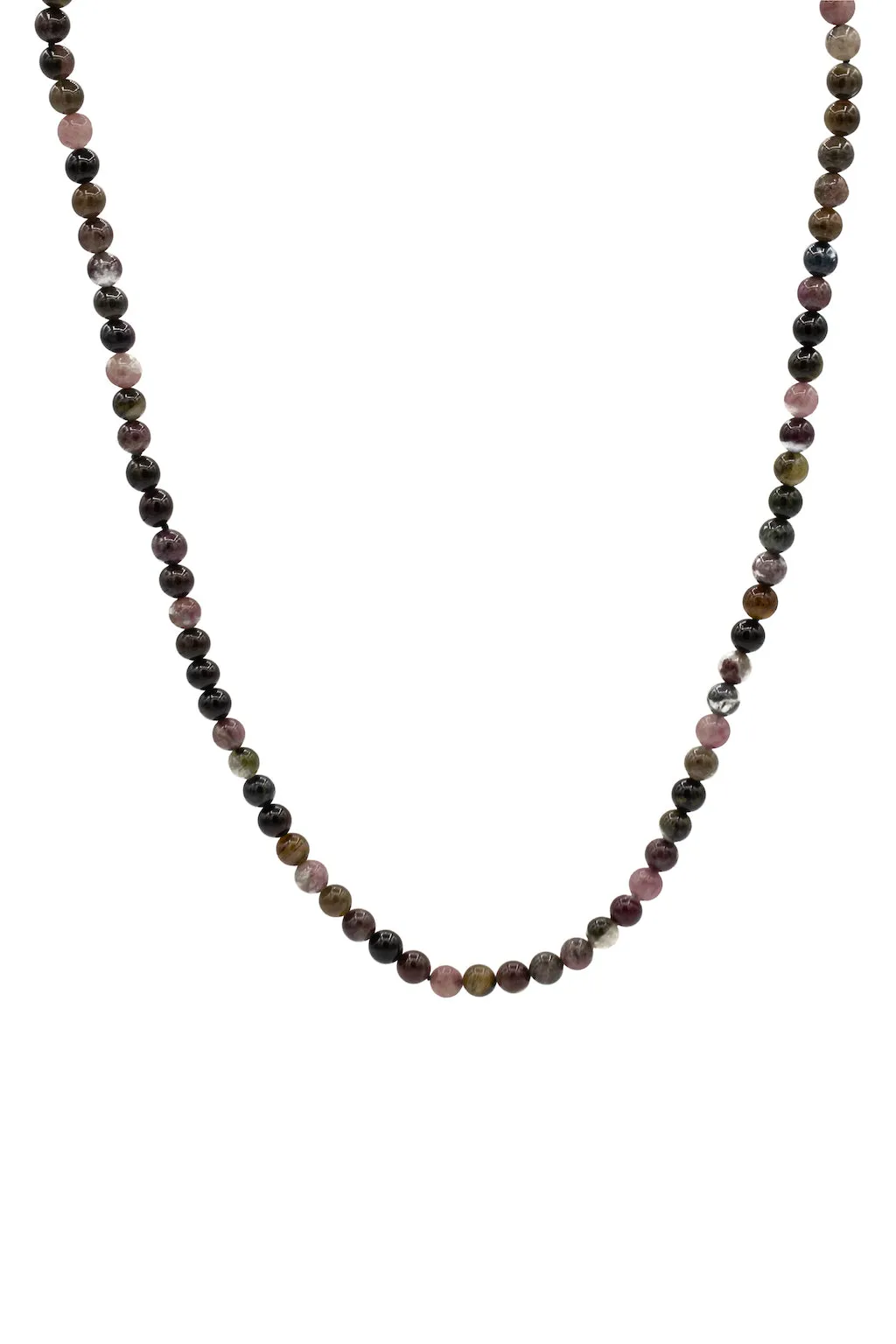 Watermelon Tourmaline Natural Gemstone Necklace