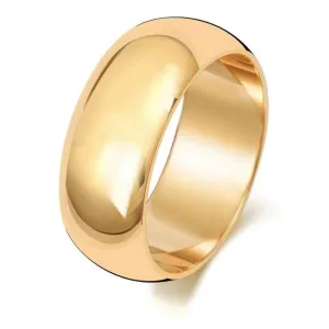 Wedding Band 18K D Shape 8mm-1.8 Wedding  Ring WQ108H