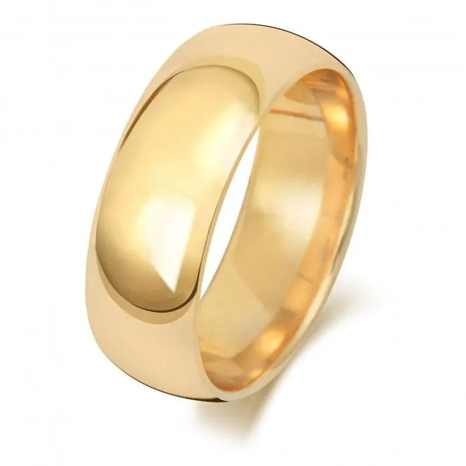 Wedding Band 18K Trad Court 7mm-1.5 Wedding  Ring WQ167M