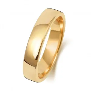 Wedding Band 9K Soft Court 4 mm-1.75 Wedding  Ring W134H