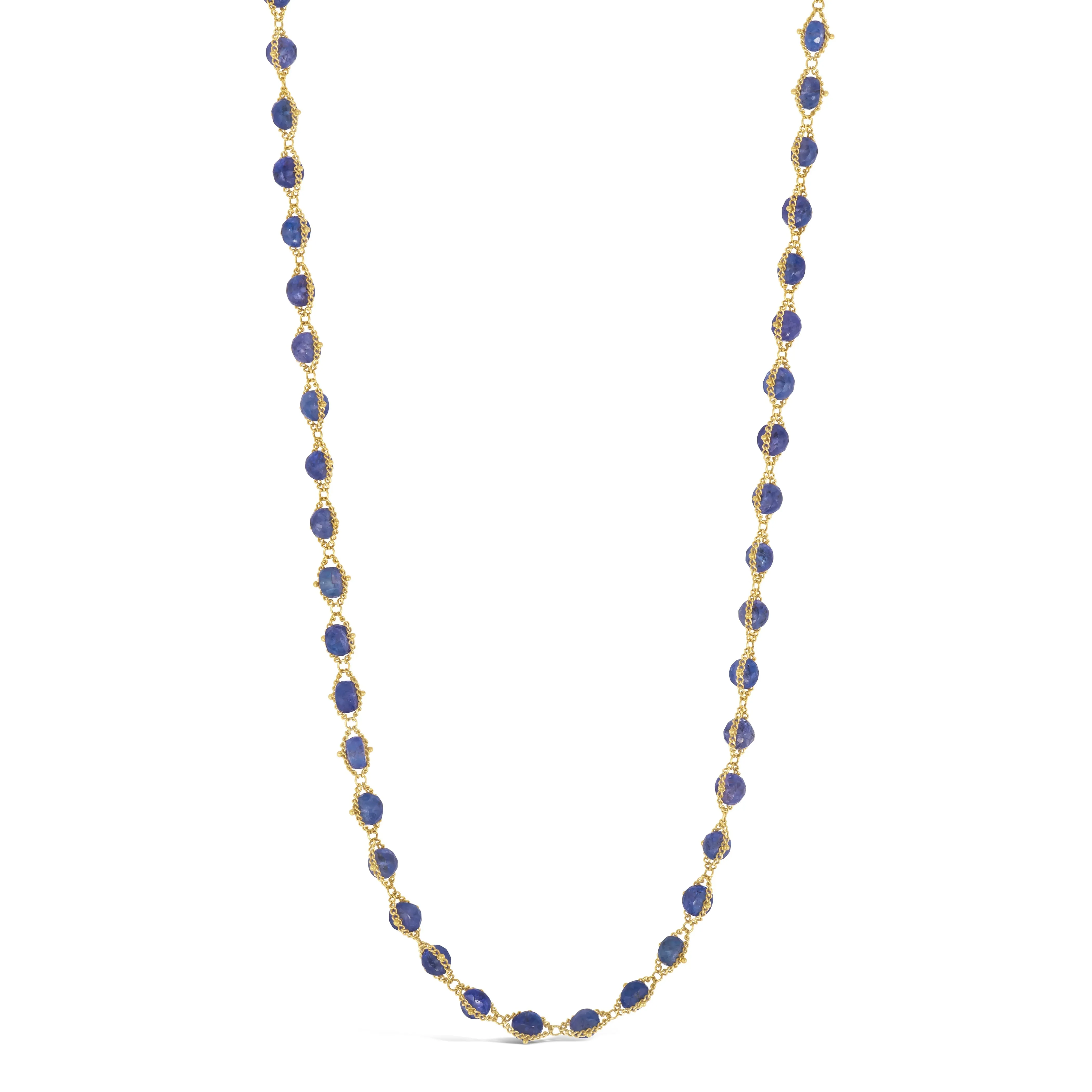 Woven Tanzanite Necklace